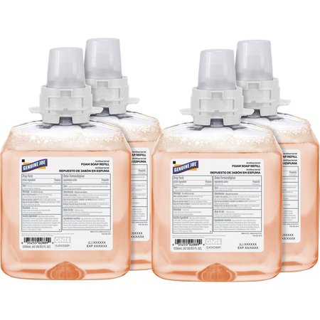 GENUINE JOE 42.3 fl oz (1250 mL) Antibacterial Foam Soap Refill 4 PK GJO02889CT